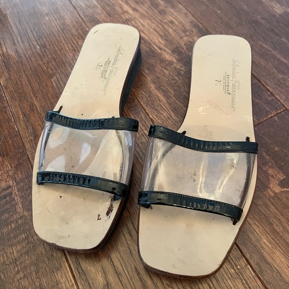 Salvatore Ferragamo Slider Sandals - Picture 1 of 2